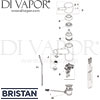 Bristan Prism Cloakroom Basin Mixer Pop-Up Waste Tap Spares